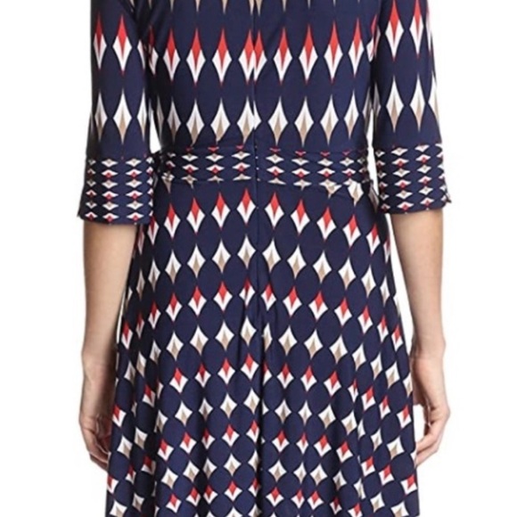 Gabby Skye Chic Geometric faux Wrap Dress size 8 - Picture 10 of 10